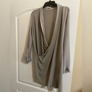 Tan grey allsaints dress